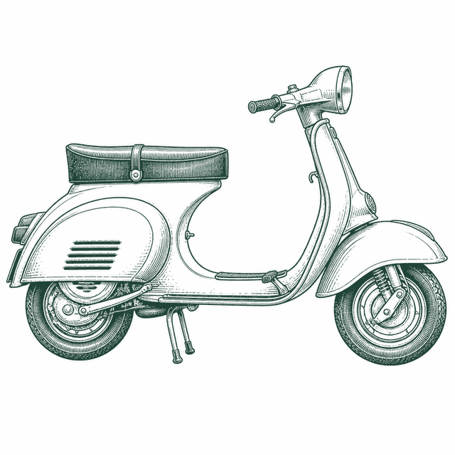 Une Vespa